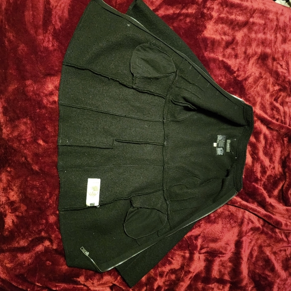 Diesel black 100% wool coat Women's Size S - Picture 9 of 13